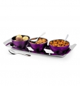 Glory Snack Server with Tray & Spoon (Set of 7 pcs)