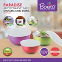 Paradise Microwavable Freeze Bowls (Set Of 3 pcs)